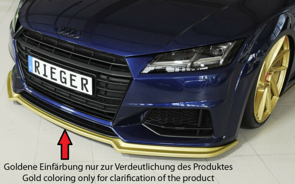 Rieger Frontspoiler Spoiler für Audi TT TTS MATT SCHWARZ 55170