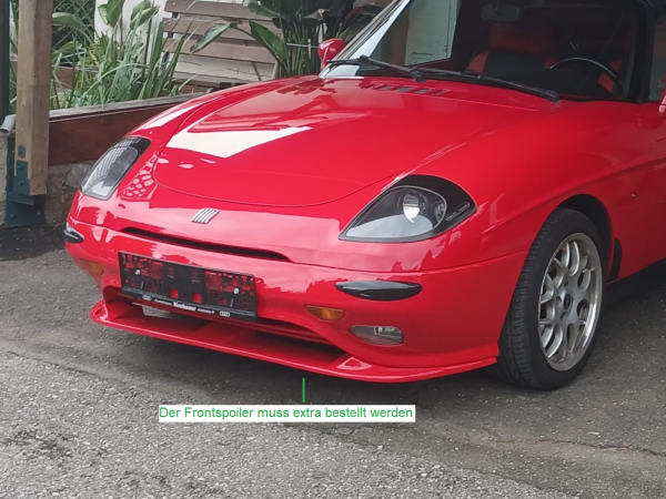 Front Stoßstange vorne Frontschürze als Nachbau passend für Fiat Barchetta bis 2003
