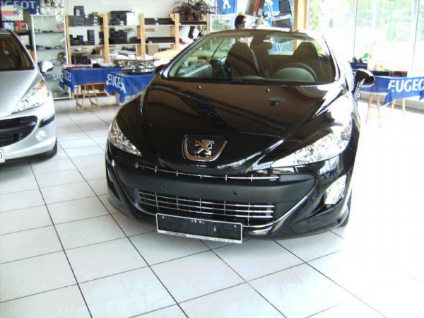 French Power Scheinwerferblenden Blenden Böser Blick passend für Peugeot 308 Phase 1 bis Bj. 05/2011