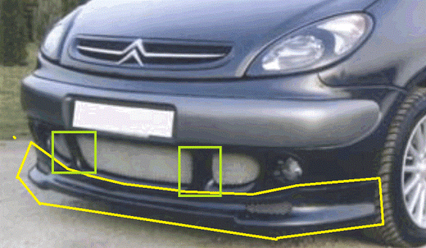 Frontspoiler passend für Citroen Xsara Picasso