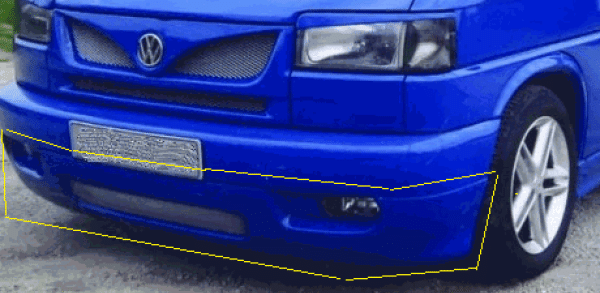 Frontspoiler passend für VW T4 alter / kurzer Vorderwagen