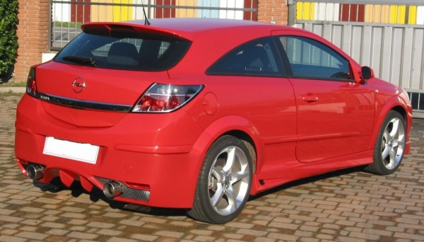 Heckdiffusor Diffusor Ansatz Heckschürzenansatz passend für Opel Astra H GTC nicht OPC