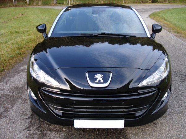 French Power Scheinwerferblenden Blenden Böser Blick passend für Peugeot RCZ Phase 1 bis Bj. 12/2012