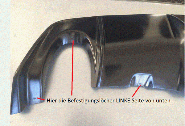 Heckdiffusor Diffusor Ansatz Duplex passend für Alfa Giulietta