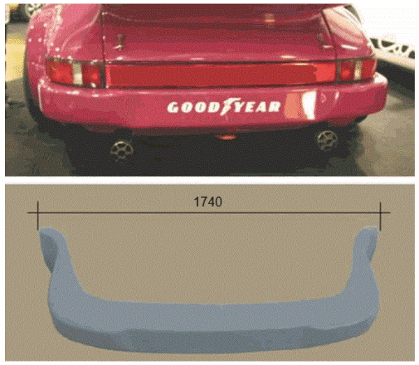 Heck Stoßstange hinten Heckschürze passend für Porsche 911 auch Carrera 3.0 RS