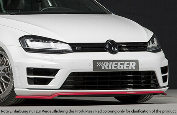 Rieger Frontspoiler Spoiler für VW Golf 7 R R-Line GLANZ SCHWARZ 88091