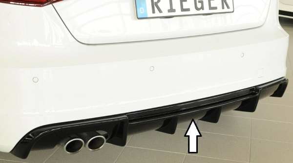 Rieger Heckdiffusor Diffusor für Audi A3 8V GLANZ SCHWARZ 88141