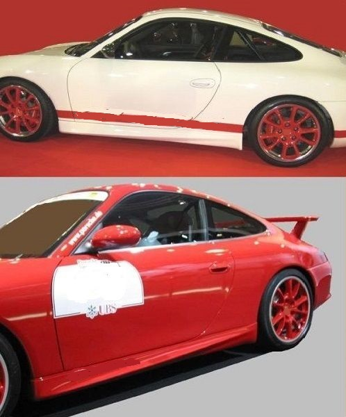 Satz Seitenschweller passend für Porsche 996 Serie I + II schmale Karosserie