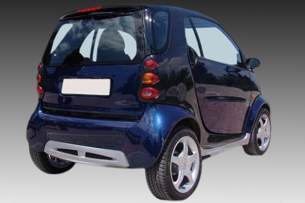 Heckdiffusor passend für Smart fortwo 450 Coupe 2003-02/2007 in GLANZ SCHWARZ