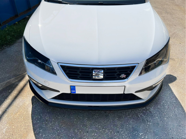 Frontspoiler passend für Seat Leon Cupra und FR 2017-2020 in GLANZ SCHWARZ