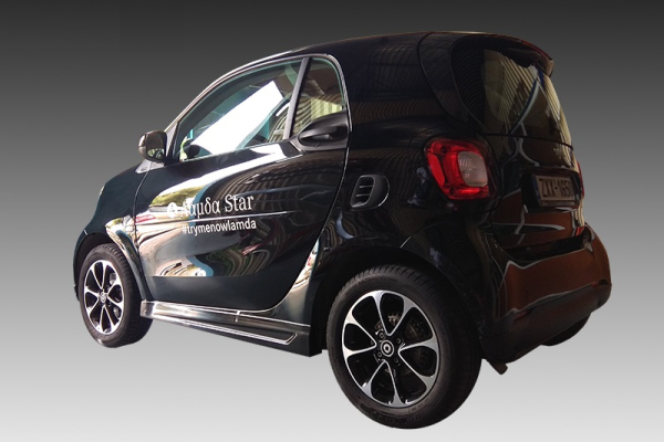 Seitenschweller passend für Smart fortwo 453 2014-2024 in GLANZ SCHWARZ