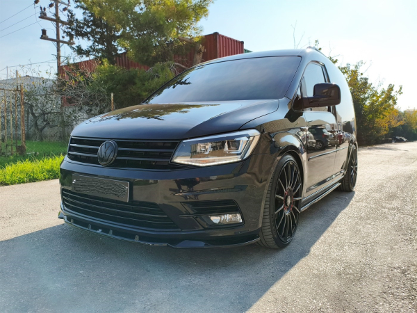 Frontspoiler passend für VW Caddy 2015-2021 in GLANZ SCHWARZ