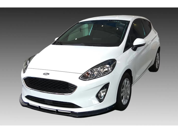 Frontspoiler passend für Ford Fiesta 8 17-21 in GLANZ SCHWARZ