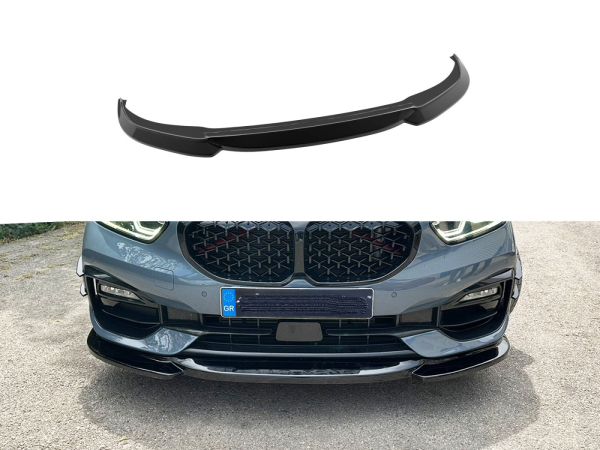 Frontspoiler passend für BMW 1er F40 19-24 in GLANZ SCHWARZ