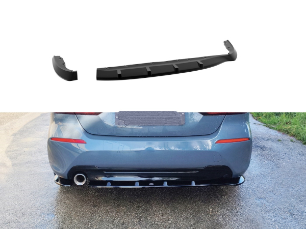 Heckdiffusor passend für BMW 1er F40 19-24 in GLANZ SCHWARZ