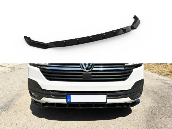 Frontspoiler passend für VW Bus T6.1 in GLANZ SCHWARZ