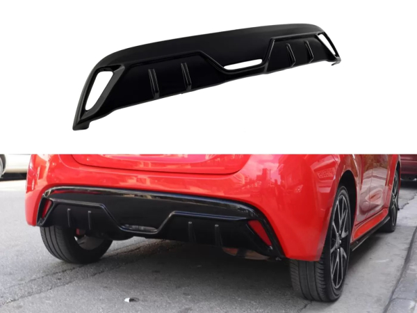 Heckdiffusor passend für Toyota Yaris 2020- in GLANZ SCHWARZ