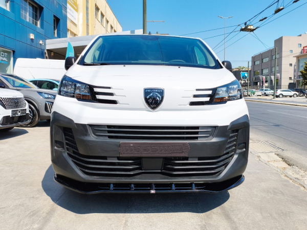 Frontspoiler passend für Peugeot Expert III, Traveller, Fiat Scudo, Citroen Jumpy III, SpaceTourer, Opel Vivaro C, Zafira Life, Toyota ProAce in GLANZ SCHWARZ alle Facelift ab 2024-