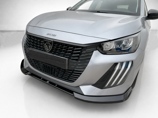 Frontspoiler passend für Peugeot 208 2019- (auch für Facelift ab 2023) in GLANZ SCHWARZ