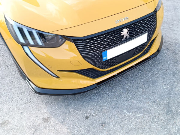 Frontspoiler passend für Peugeot 208 GT und GT-Line 7/19-23 in GLANZ SCHWARZ