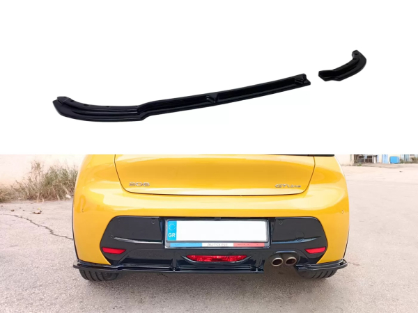 Heckdiffusor passend für Peugeot 208 GT und GT-Line 7/19- in GLANZ SCHWARZ
