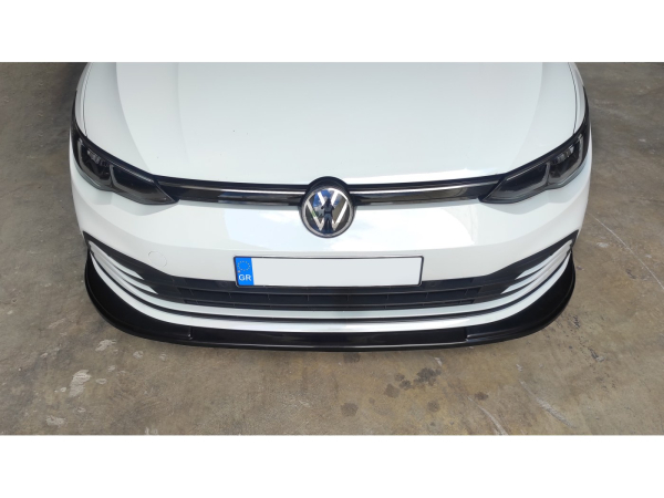 Frontspoiler passend für VW Golf 8 in GLANZ SCHWARZ 2019-2024