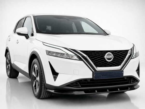 Frontspoiler passend für Nissan Qashqai J12 21-24 in GLANZ SCHWARZ