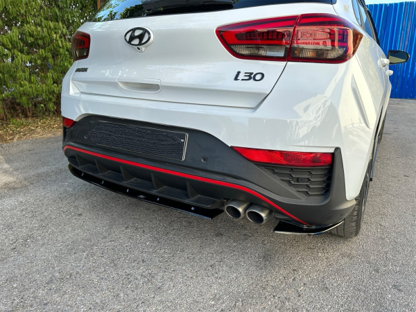 Heckdiffusor passend für Hyundai i30 Hatchback N-Line 2020- in GLANZ SCHWARZ