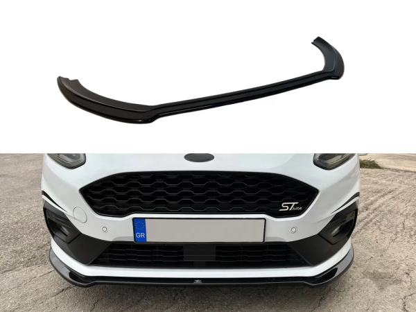 Frontspoiler passend für Ford Fiesta 8 ST ST-Line 17-21 in GLANZ SCHWARZ