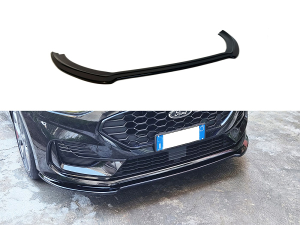 Frontspoiler passend für Ford Fiesta 8 ST ST-Line 17-21 in GLANZ SCHWARZ