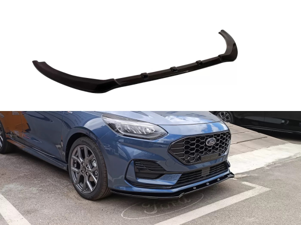 Frontspoiler passend für Ford Fiesta 8 ST-Line 21-24 in GLANZ SCHWARZ