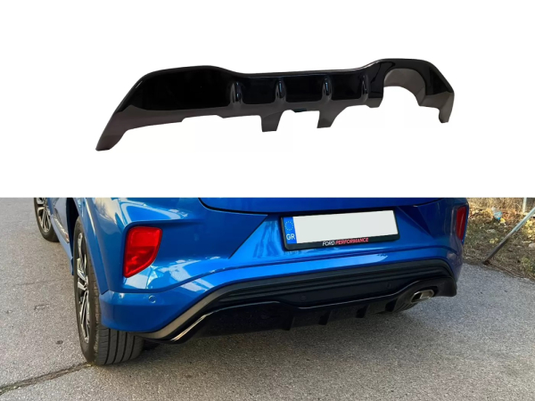 Heckdiffusor passend für Ford Puma ST-Line 2019-2024 in GLANZ SCHWARZ