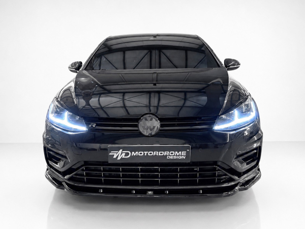 Frontspoiler passend für VW Golf 7 R R-Line 2016-2020 in GLANZ SCHWARZ