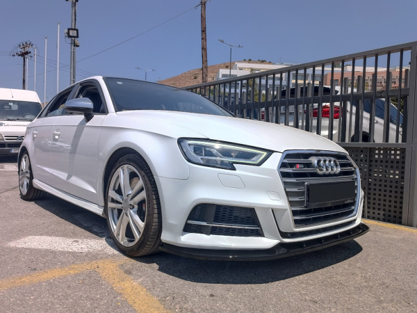 Frontspoiler passend für Audi A3 S-Line S3 Sportback 8V 16-19 in GLANZ SCHWARZ