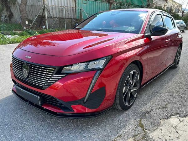 Frontspoiler passend für Peugeot 308 III 2021-9/2025 in GLANZ SCHWARZ
