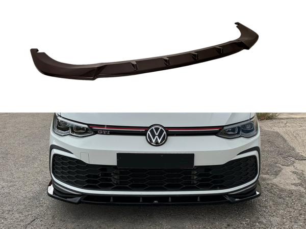 Frontspoiler passend für VW Golf 8 GTI GTE R-Line in GLANZ SCHWARZ 2019-2024
