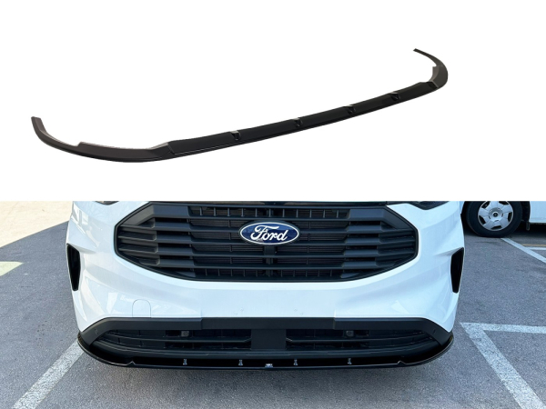 Frontspoiler passend für Ford Transit Custom 10/2023- in GLANZ SCHWARZ