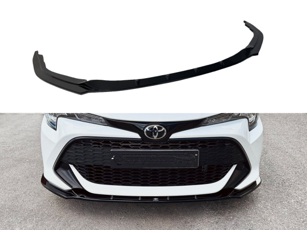 Frontspoiler passend für Toyota Corolla 2018- in GLANZ SCHWARZ