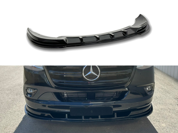 Frontspoiler passend für Mercedes Sprinter 2018- in GLANZ SCHWARZ