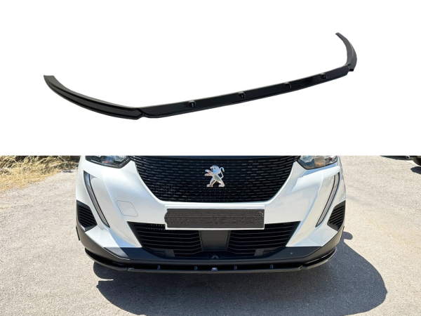 Frontspoiler passend für Peugeot 2008 2019-2023 in GLANZ SCHWARZ