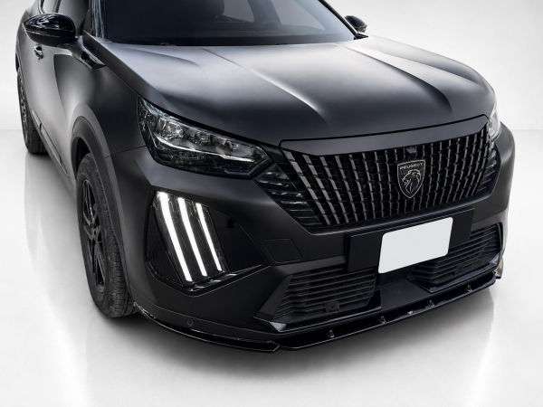 Frontspoiler passend für Peugeot 2008 2023- in GLANZ SCHWARZ