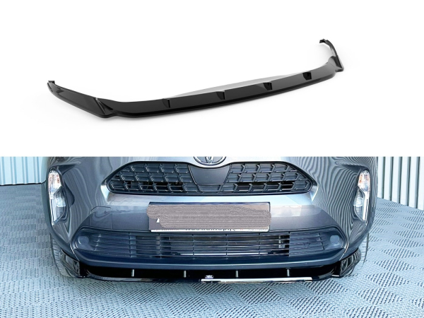 Frontspoiler passend für Toyota Yaris Cross 2020- in GLANZ SCHWARZ