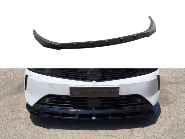 Frontspoiler passend für Opel Astra L 2021- in GLANZ SCHWARZ
