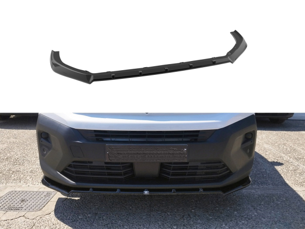 Frontspoiler passend für Peugeot Partner 2023- und Citroen Berlingo 2023- in GLANZ SCHWARZ