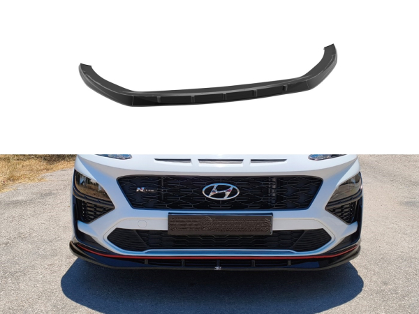 Frontspoiler passend für Hyundai Kona N N-Line in GLANZ SCHWARZ 2020-2023