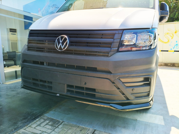 Frontspoiler passend für VW Crafter 2017- und MAN TGE 2017- in GLANZ SCHWARZ