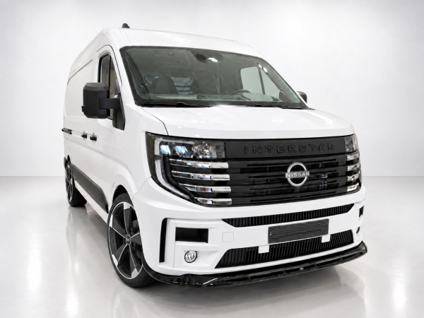 Frontspoiler passend für Renault Master und Nissan Interstar 2024- in GLANZ SCHWARZ