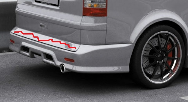 Heck Stoßstange hinten Heckschürze passend für VW T5