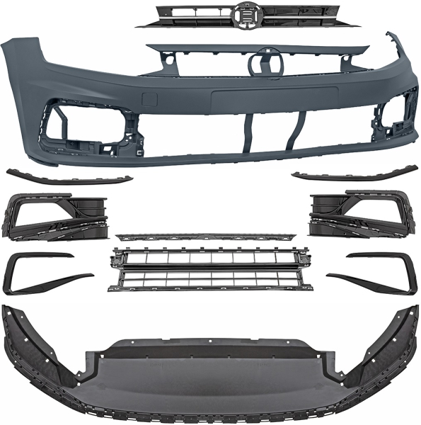 Front Stoßstange vorne in Sport Optik passend für VW Polo AW 17-21 nicht GTI R 2209450 mit ABE