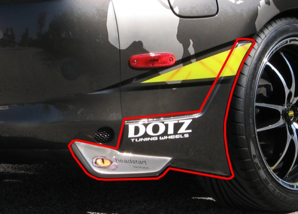 Satz Heckschürzenecken Spoiler Ecken passend für Toyota Supra